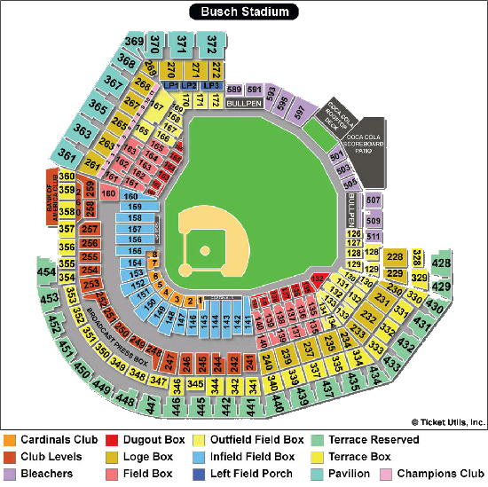 Busch Stadium Seating Chart 1 